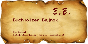 Buchholzer Bajnok névjegykártya
